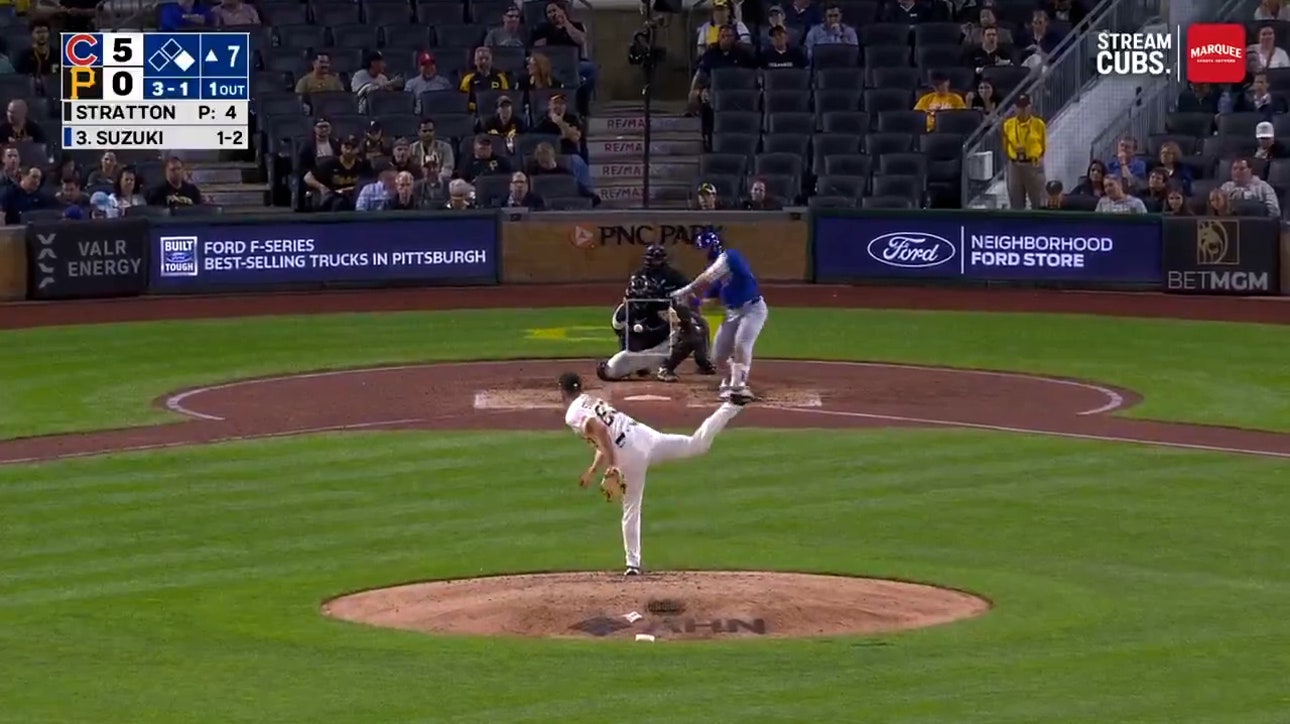 Seiya Suzuki crushes a home run, extending the Cubs' lead over Pirates