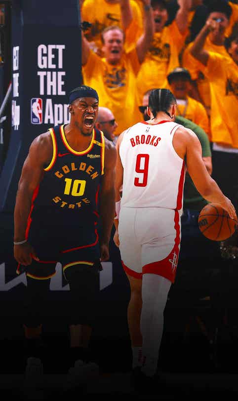 Jimmy Butler comes up clutch in heated Game 4 as Warriors take 3-1 lead vs. Rockets