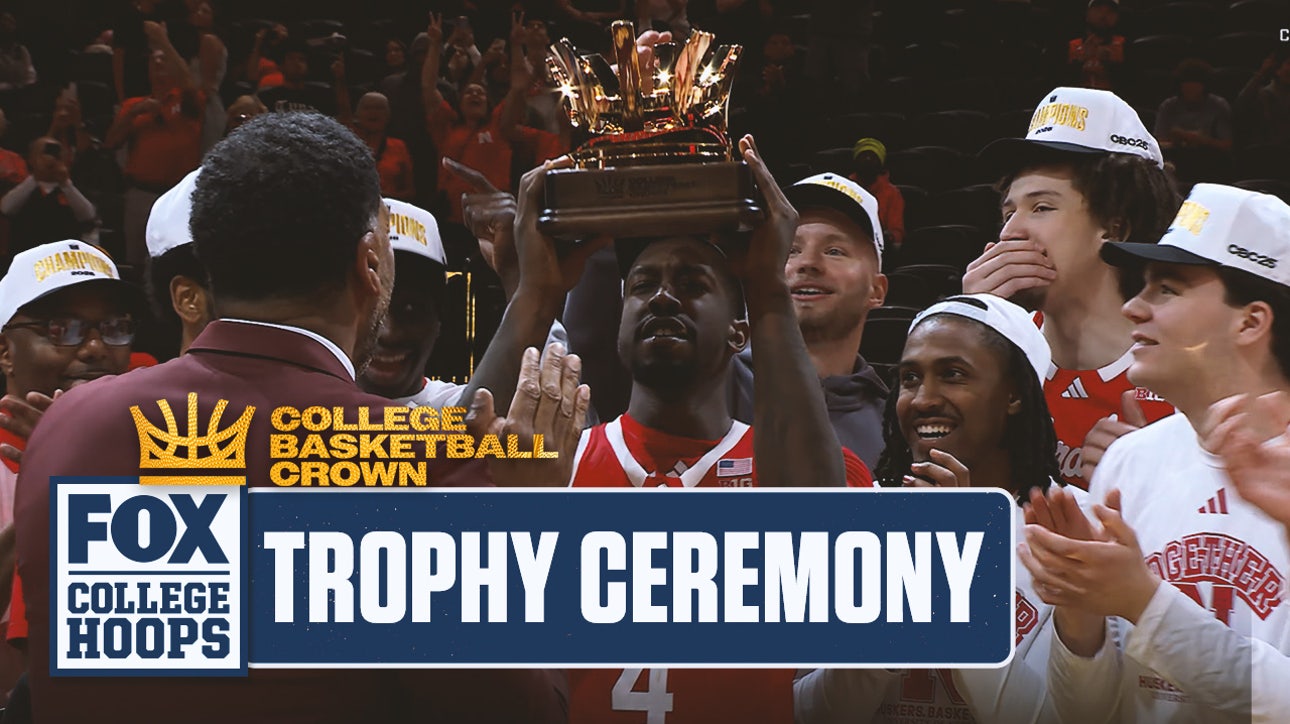 Nebraska's trophy ceremony following win of The Crown Championship | CBB on FOX