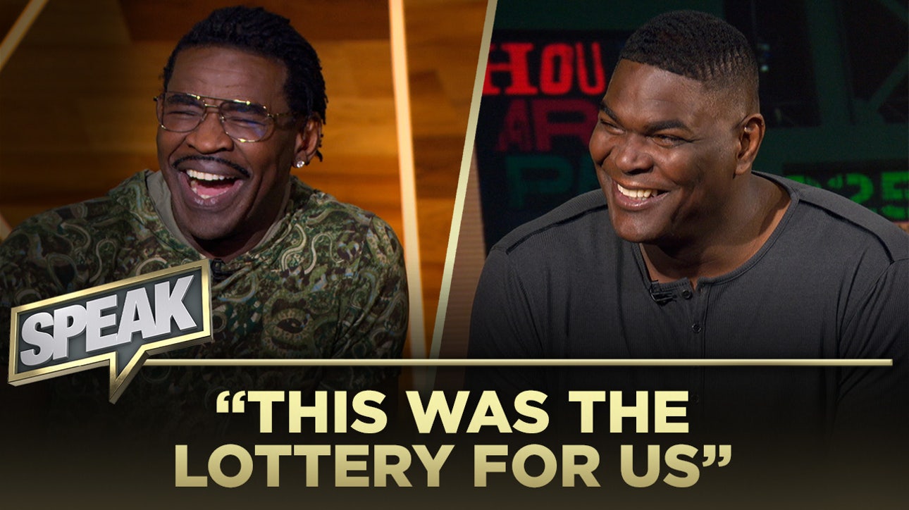 Michael Irvin and Keyshawn Johnson recount UNFORGETTABLE NFL Draft night experience | SPEAK